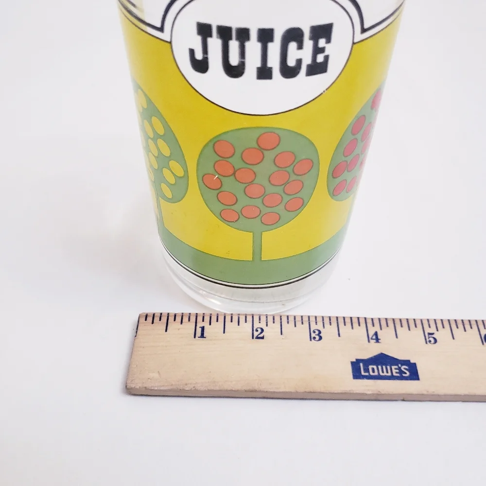 Vintage Orange Juice Glass Bottle Vase - Picture 6 of 8